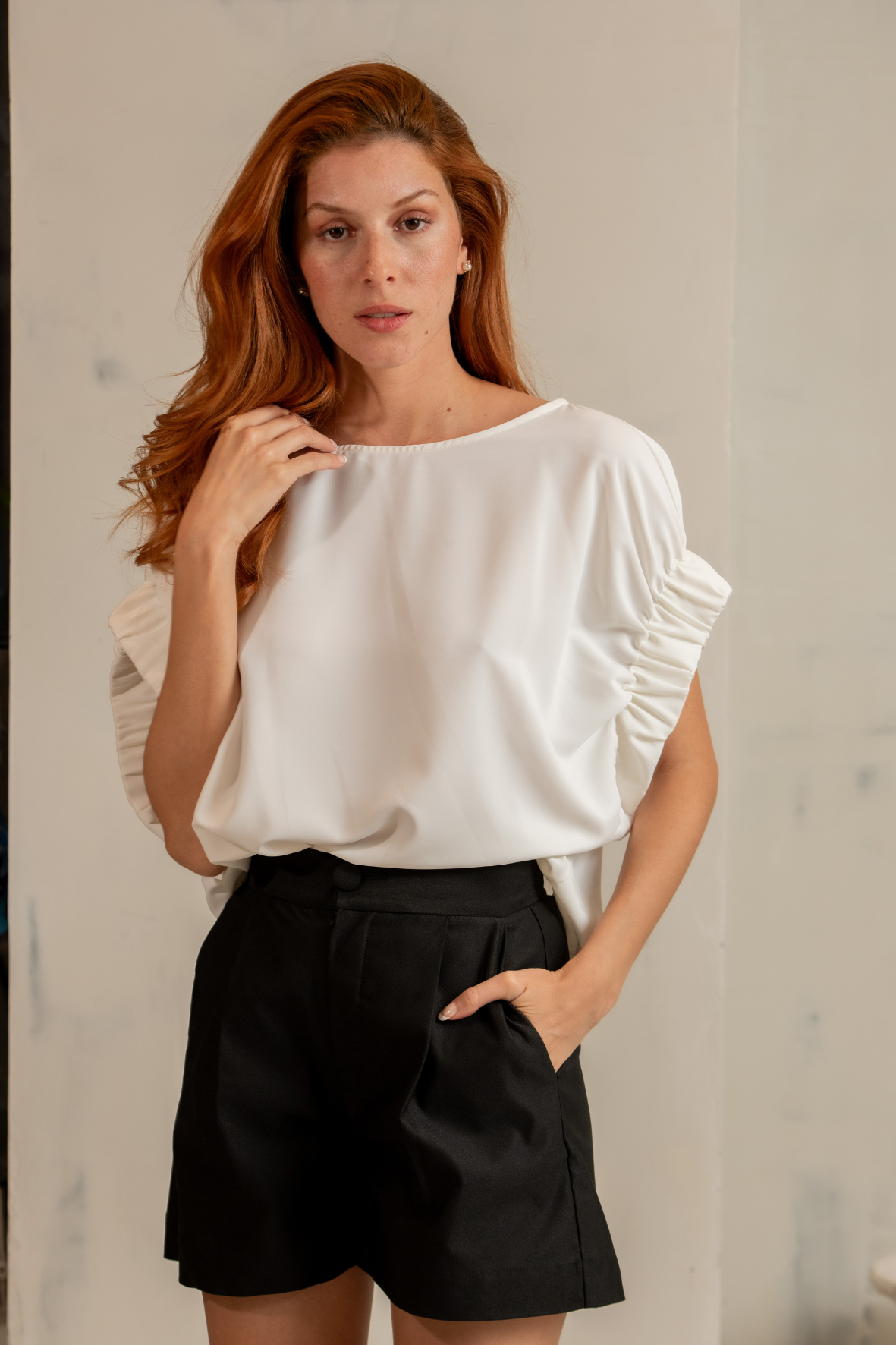 MESSINA TOP -MARFIL