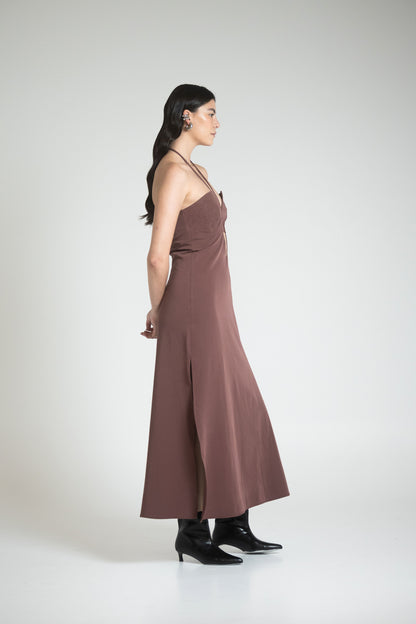 MONTPELLIER DRESS - CHOCOLATE