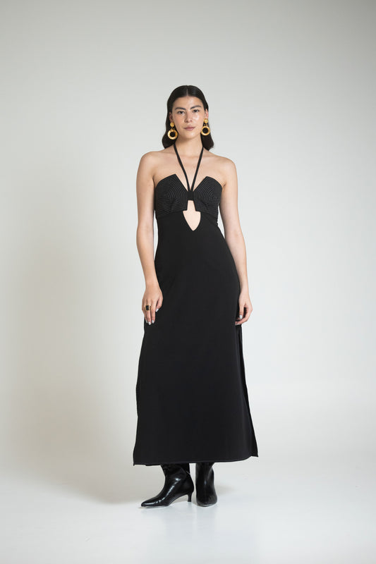 MONTPELLIER DRESS - NEGRO