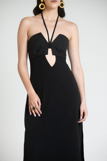 MONTPELLIER DRESS - NEGRO