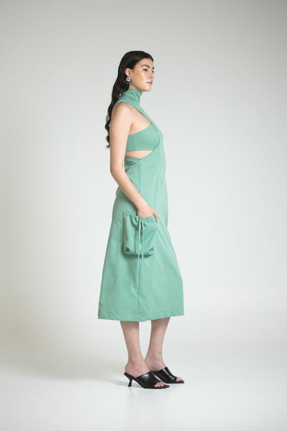 KOPER DRESS - VERDE