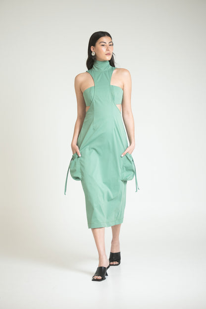 KOPER DRESS - VERDE