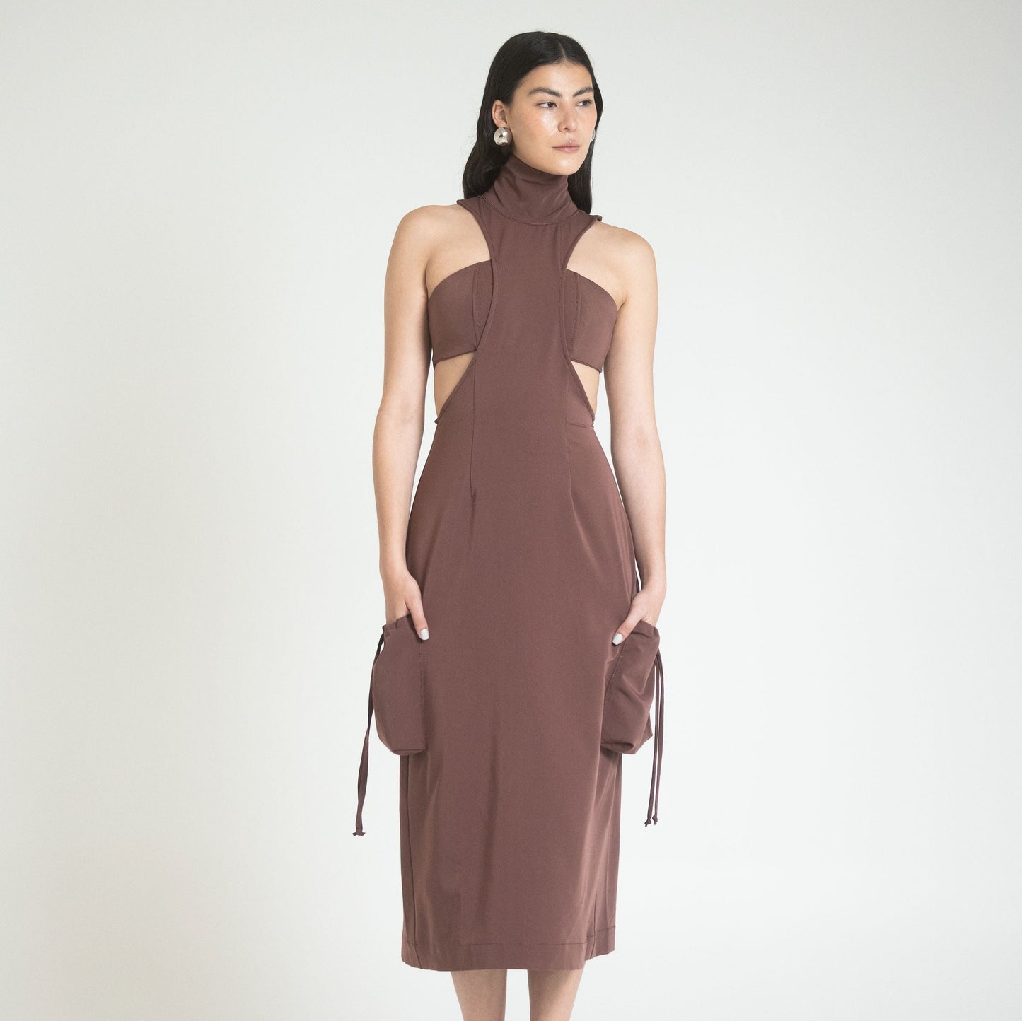 KOPER DRESS - CHOCOLATE