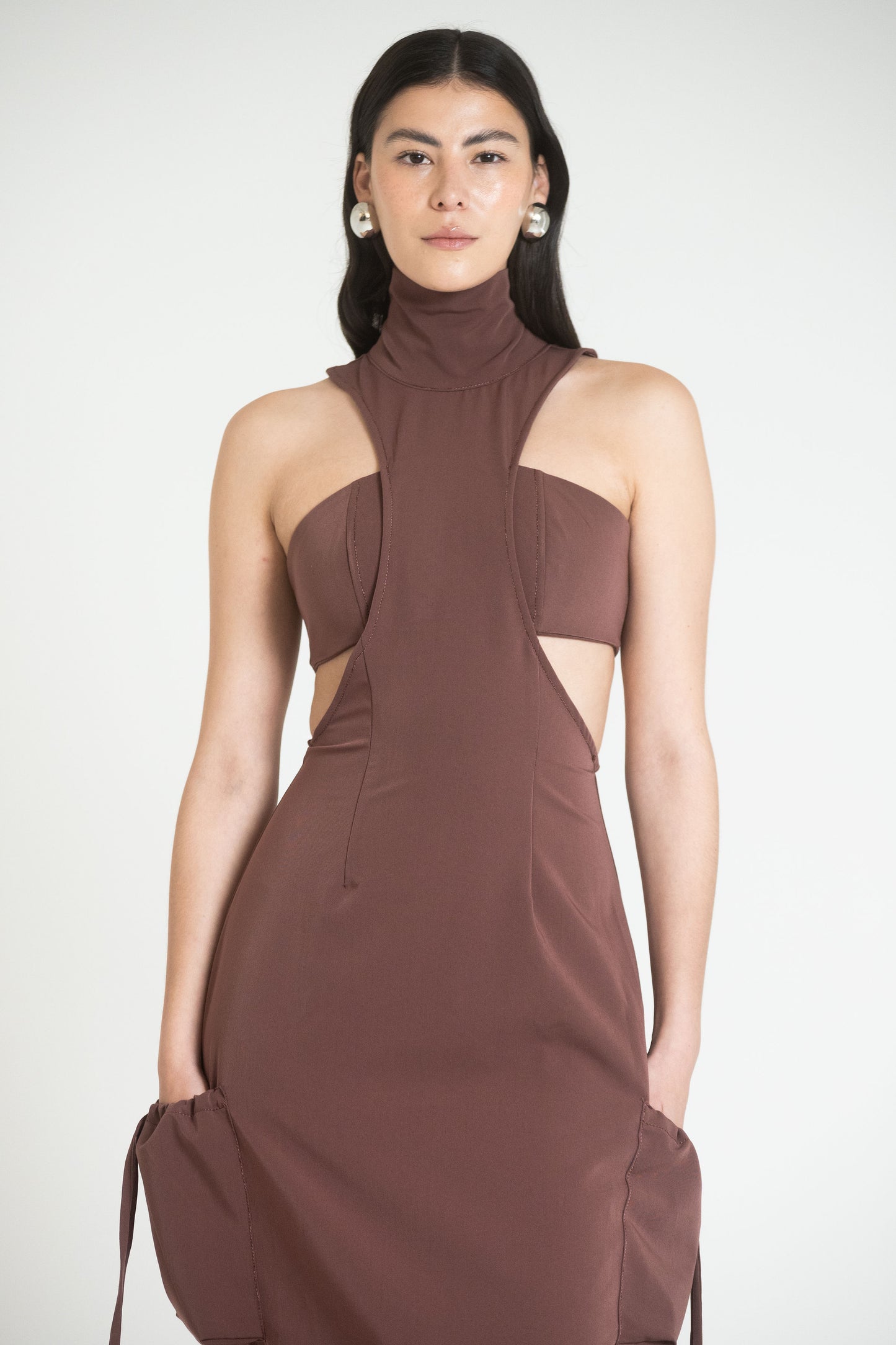 KOPER DRESS - CHOCOLATE