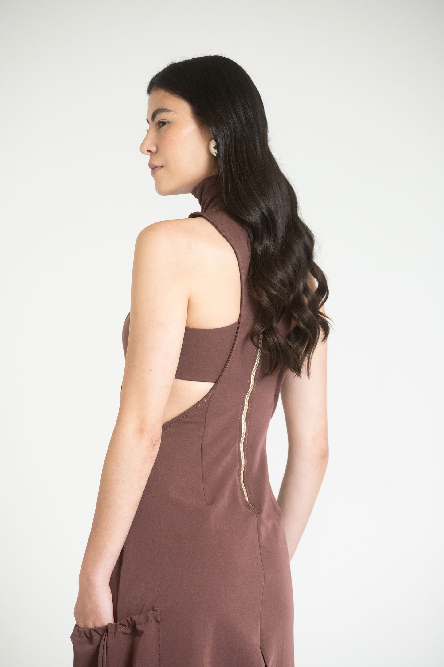 KOPER DRESS - CHOCOLATE