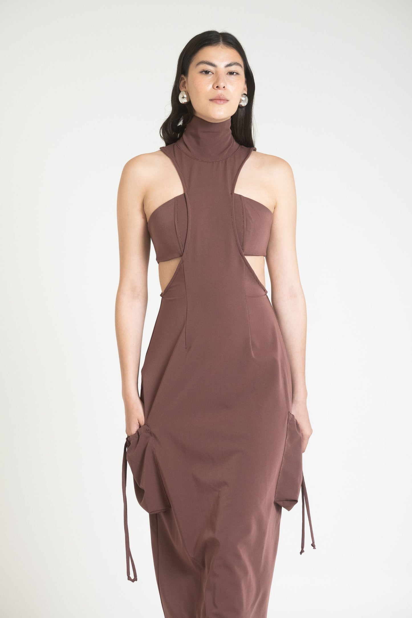 KOPER DRESS - CHOCOLATE