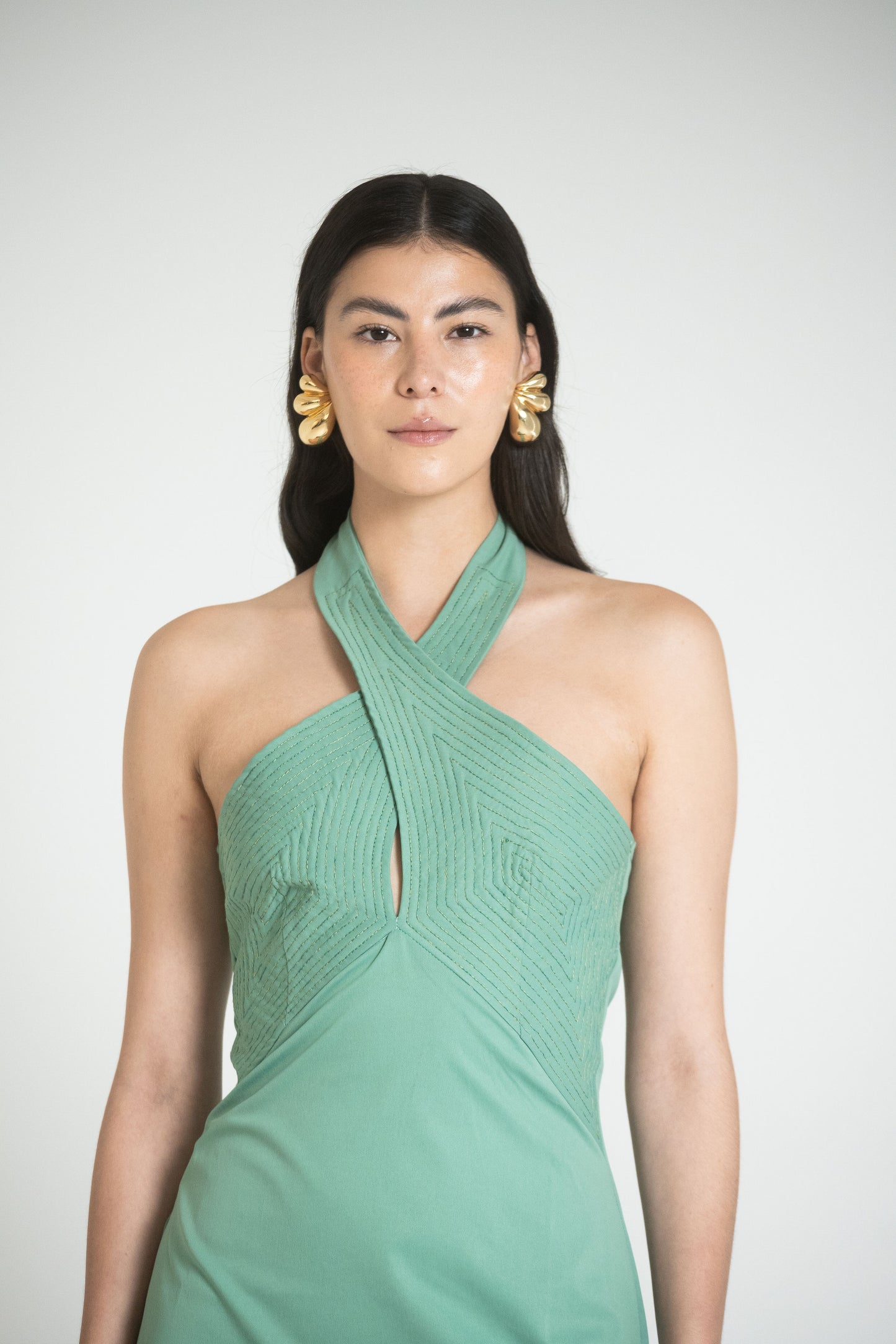 SPLIT DRESS - VERDE