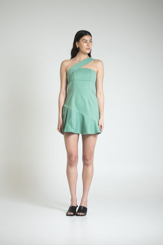 CATANIA MINI DRESS - GREEN