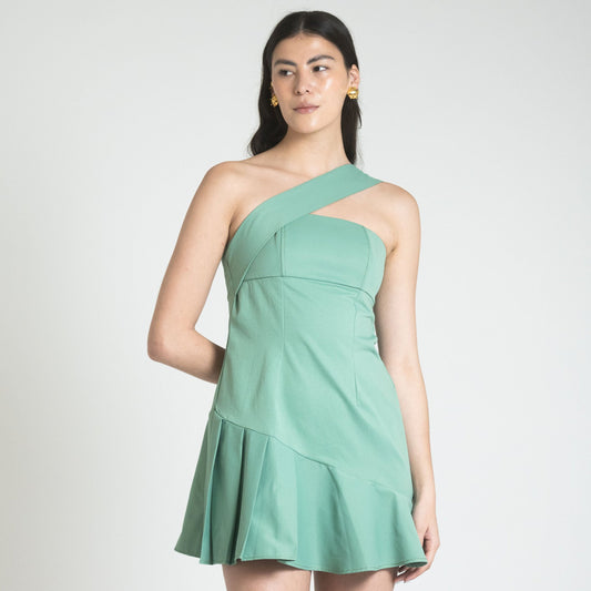 CATANIA MINI DRESS - VERDE