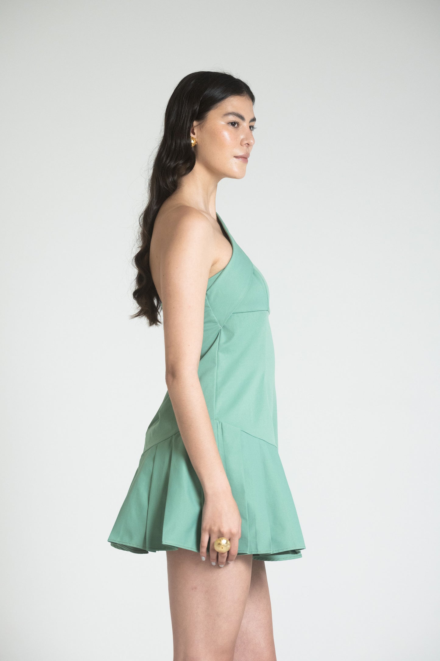 CATANIA MINI DRESS - GREEN