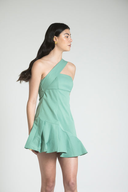 CATANIA MINI DRESS - VERDE