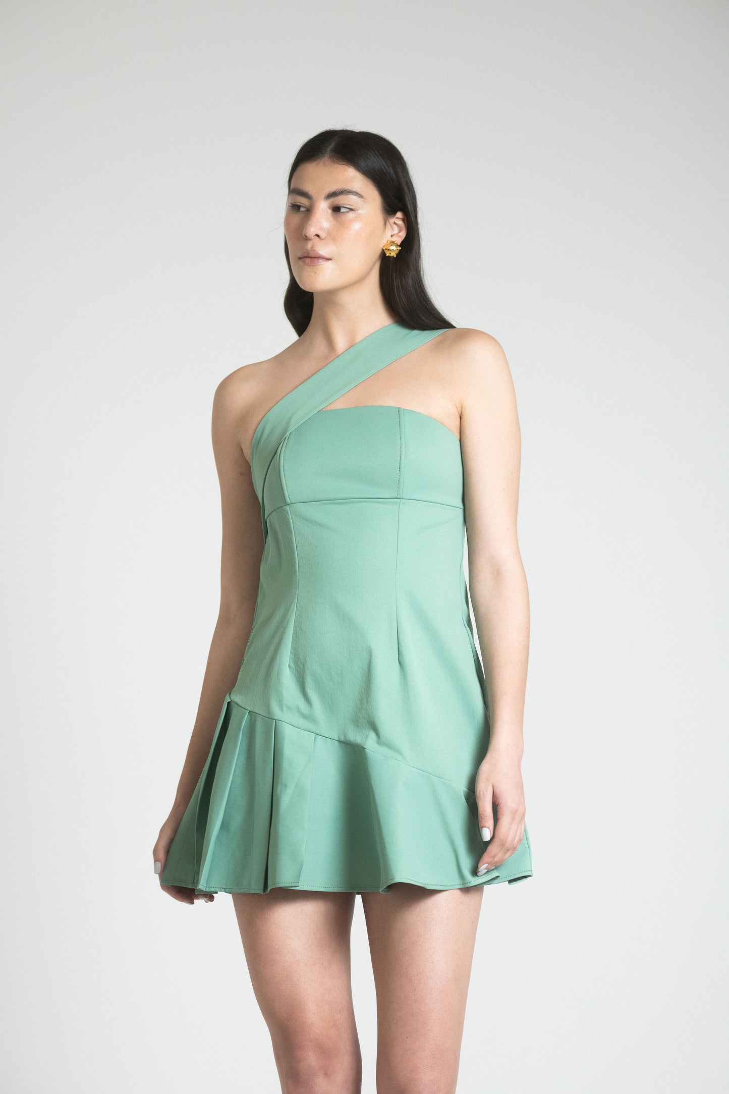 CATANIA MINI DRESS - VERDE