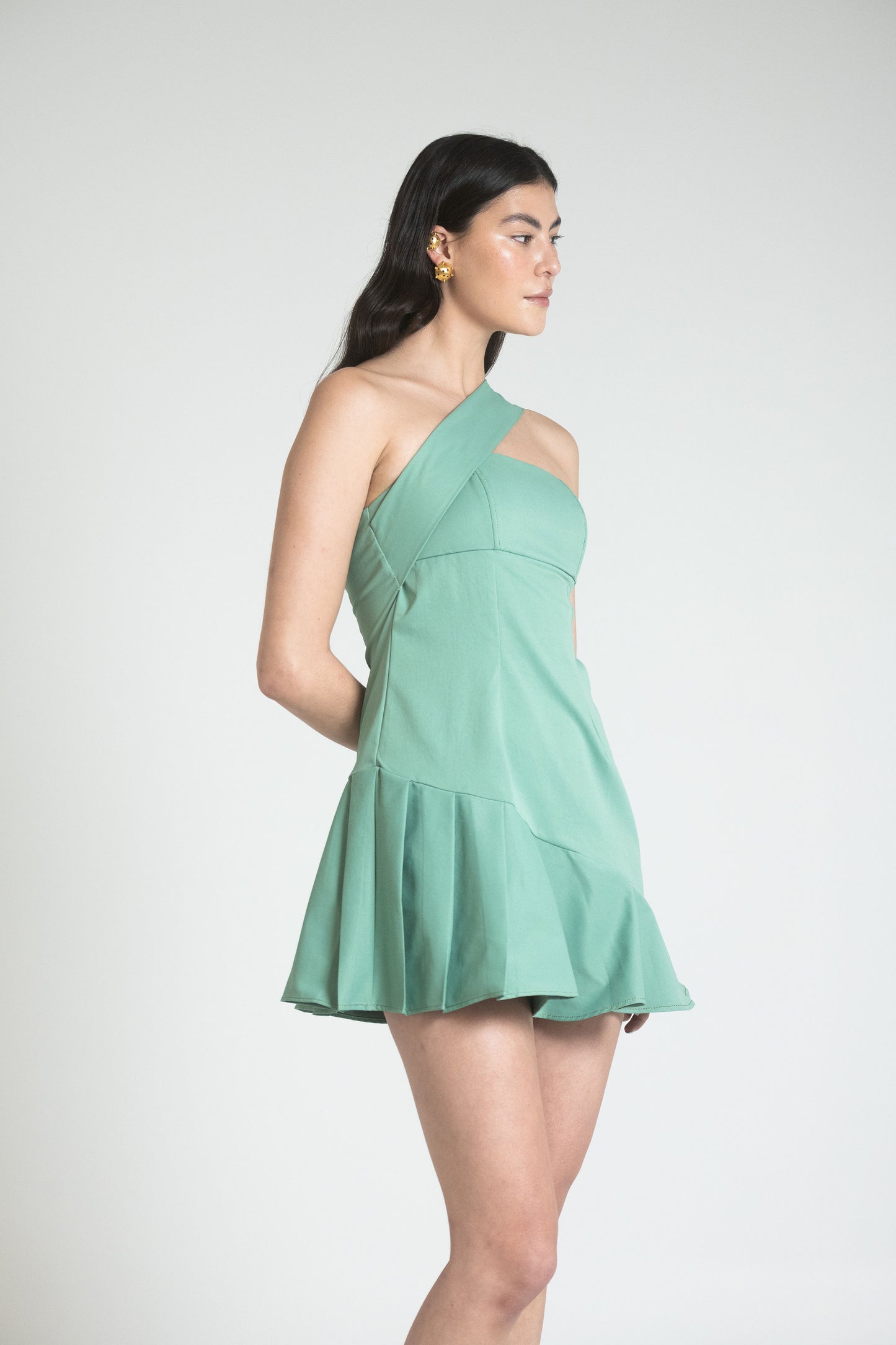 CATANIA MINI DRESS - VERDE