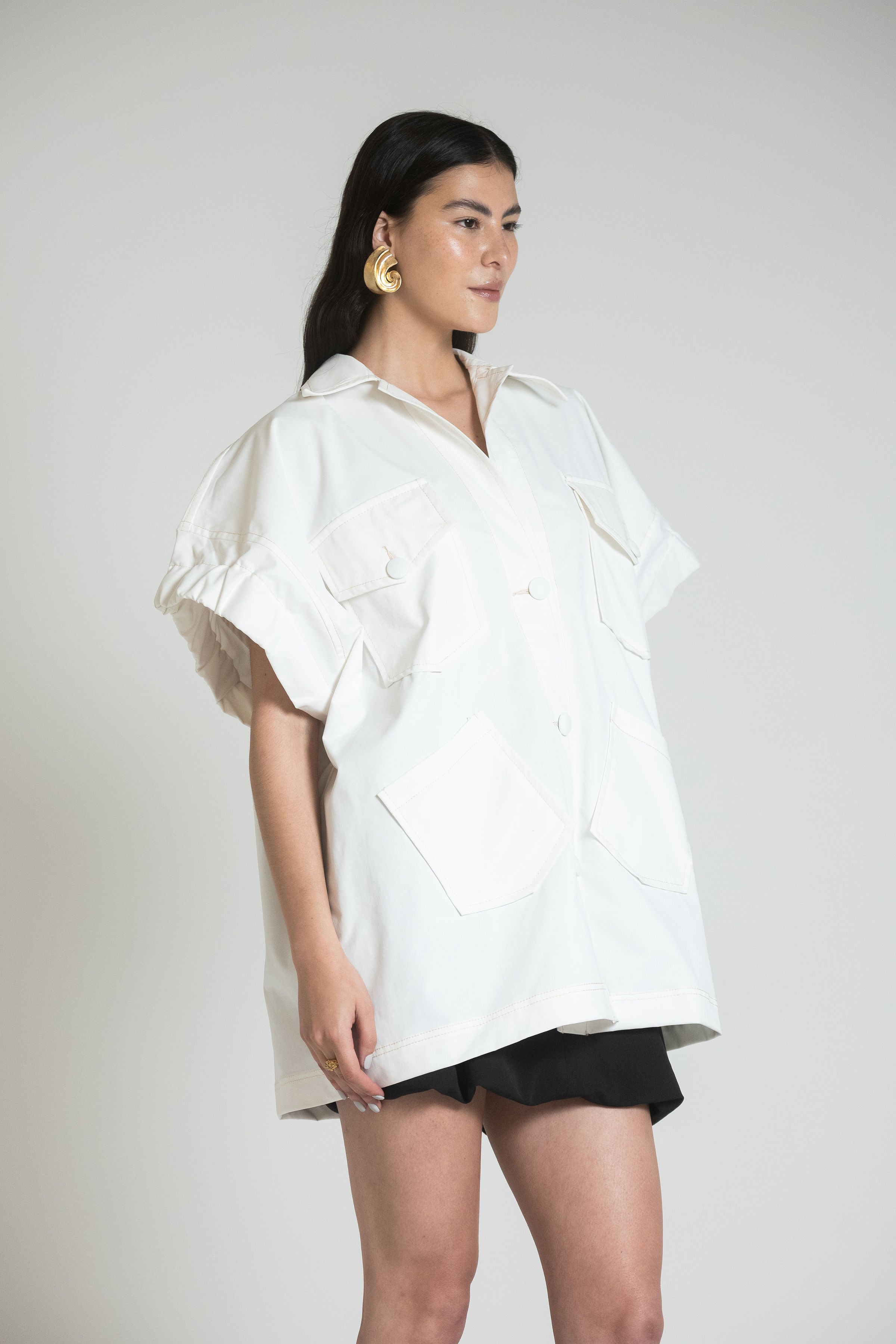 CAGLIARI JACKET DRESS - IVORY