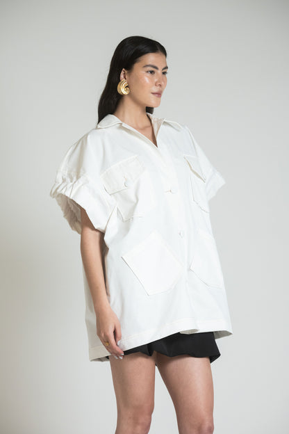 CAGLIARI JACKET DRESS - MARFIL