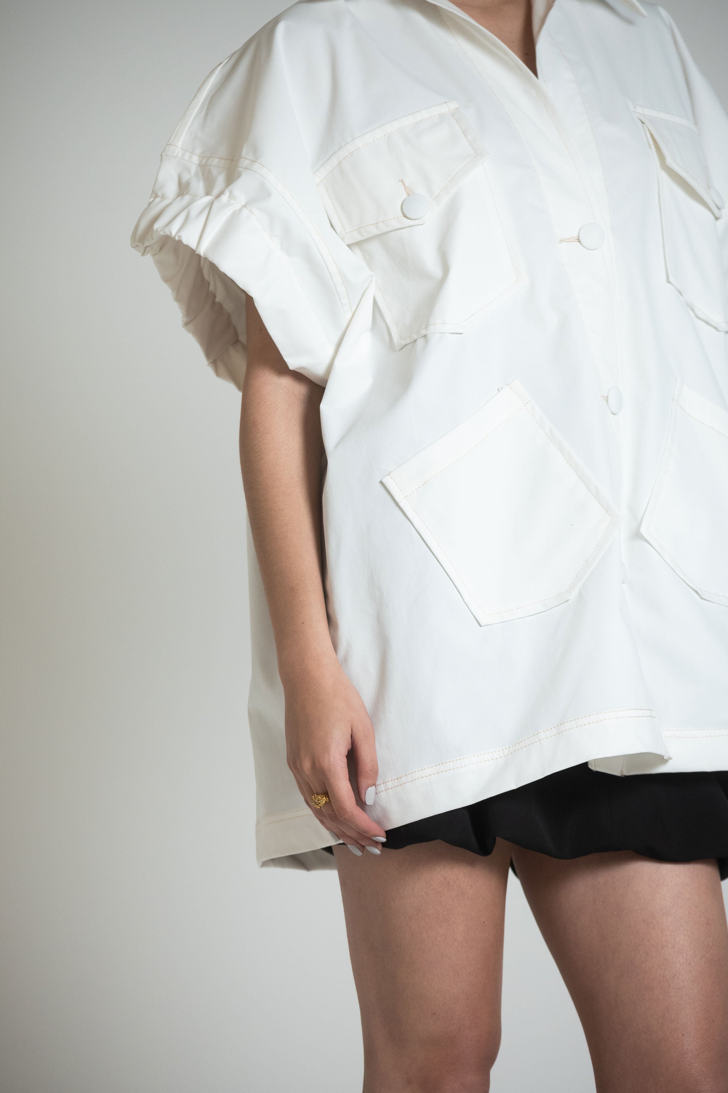 CAGLIARI JACKET DRESS - IVORY