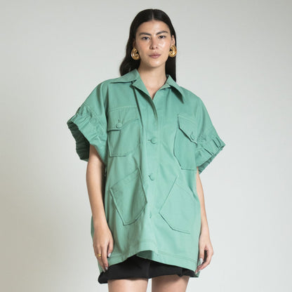 CAGLIARI JACKET DRESS - VERDE