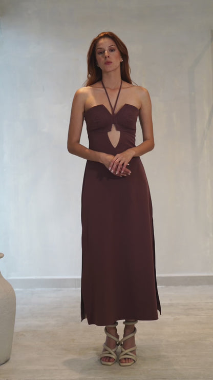 MONTPELLIER DRESS - CHOCOLATE